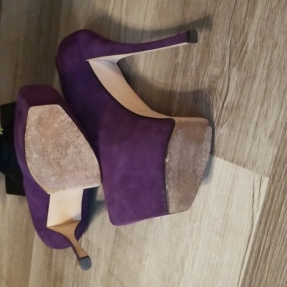 GIUSEPPE ZANOTTI PURPLE SUEDE PLATFORM PUMPS - Size 8 - Picture 5 of 6